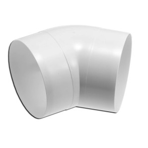 Колено круглое пластик D100 10ККП 45 фото из интернет-магазина Строймикс