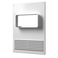 Площадка торцевая горизонтальная пластиковая с решеткой 180*250 фланец 60*120 612ПТГР фото в Строймикс