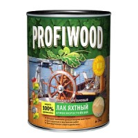 Лак яхтный PROFIWOOD атмосферостойкий алкидно-уретановый глянцевый 2.6л 2.4 кг фото в Строймикс