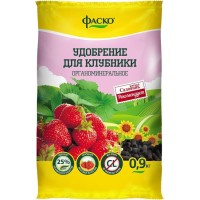Удобрение сухое Огородник органоминеральное для клубники гранулированное 0,9 кг 16 шт в упак фото в Строймикс