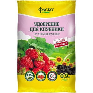 Удобрение сухое Огородник органоминеральное для клубники гранулированное 0,9 кг 16 шт в упак фото из интернет-магазина Строймикс