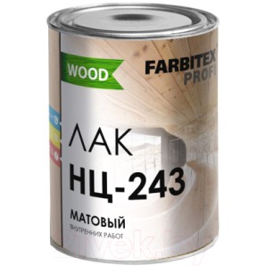 Лак матовый НЦ-243 1.7 кг Farbitex Profi Wood B5657000 фото из интернет-магазина Строймикс