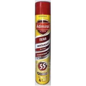 Пена бытовая 55 Admiral всесезонная 610 гр 1000 мл фото из интернет-магазина Строймикс