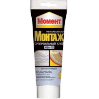 Клей Момент универсальный Монтаж суперсильный прозрачный 185 г фото в Строймикс