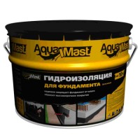 Мастика AguaMast гидроизоляционная битумная ведро 3 кг. фото в Строймикс