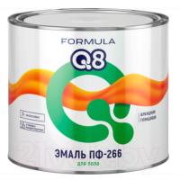 Эмаль ПФ-266 Formula Q8 золотисто-коричневая 1.9 кг фото в Строймикс