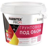 Грунтовка под обои акриловая укрывающая белая (4,5 кг) FARBITEX PROFI 4300012081, страна происх. РОССИЯ фото в Строймикс
