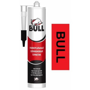 Санитарный силикон Bull 280 мл прозрачный фото из интернет-магазина Строймикс