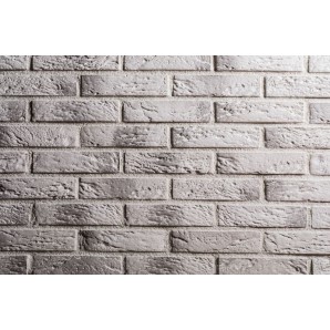 Плиты облицовочные бетонные разнообразной формы и рельефной поверхностью Кирпич римский-Р-М белая фото из интернет-магазина Строймикс