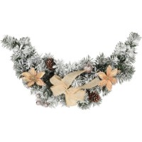 Ветка новогодняя искусственная с шишками 45 см код 018180 фото в Строймикс