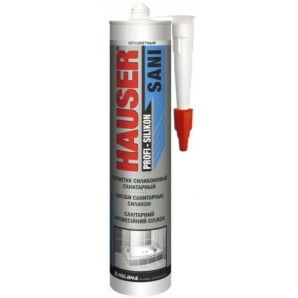 Герметик силикон санитар Hause SANI белый 260мл фото из интернет-магазина Строймикс