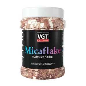 Добавка декоративная Micaflake VGT золотистая 2000 мкм 0.04 кг фото из интернет-магазина Строймикс