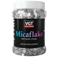 Добавка декоративная Micaflake VGT серебристо-белая 2000 мкм 0.09 кг фото в Строймикс