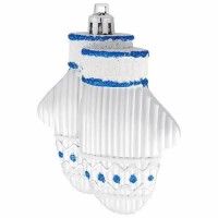 Набор елочный украшений Варежки 4шт 10см фото в Строймикс