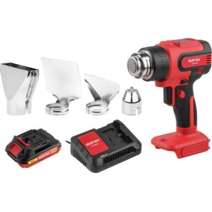 Аккум. термовоздуходувка WORTEX CHG 5518 в кор. ALL1 XLT SET 18 В, 1 скор., 300-550 °C фото из интернет-магазина Строймикс
