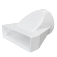 Переходник СПКП D125 эксцентриковый 60*120 пластик ERA фото в Строймикс