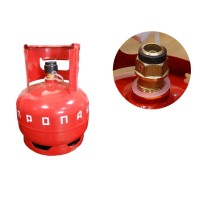 Баллон газовый бытовой 5л с КБ-2 (1-5-2-В) (с клапаном) (НОВОГАЗ) фото в Строймикс