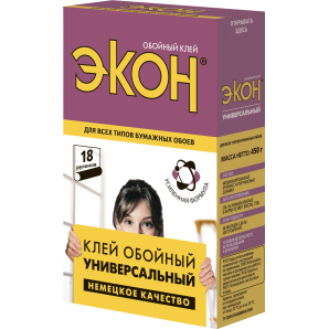 Клей обойный ЭКОН Универсальный 450 г 1830002 фото из интернет-магазина Строймикс