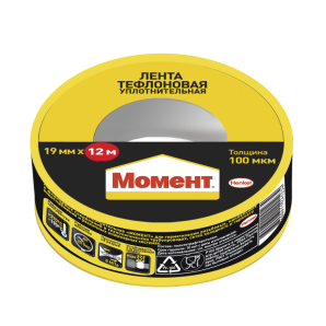 Момент лента уплотнительная тефлоновая 12 м фото из интернет-магазина Строймикс