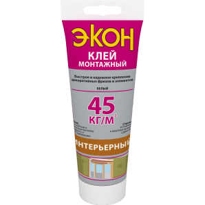 Клей Экон монтажный интерьерный, туба 200 гр. фото из интернет-магазина Строймикс