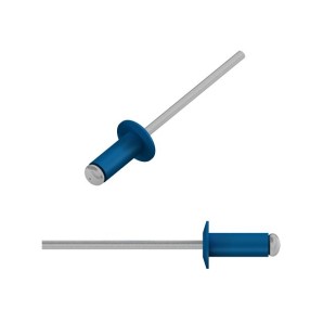 Заклепка вытяжная 4.0х10 мм алюминий/сталь, RAL 5005 (50 шт в зип-локе) STARFIX (Цвет сигнальный синий) фото из интернет-магазина Строймикс