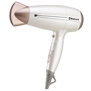 Фен электро Sakura SA-4042W 2000-2200Вт 3 температуры нагрева 2 скор фото из интернет-магазина Строймикс