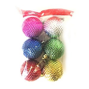 Шары елочные 6см BR-7294, ассорти, BR-7294 фото из интернет-магазина Строймикс