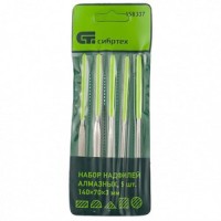 Набор надфилей алмазных СИБРТЕХ 140*70*3мм 5шт. фото в Строймикс