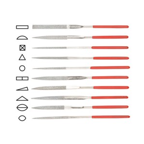 Набор надфилей алмазных STARTUL PROFI 140*50*3мм, 10 шт. фото из интернет-магазина Строймикс