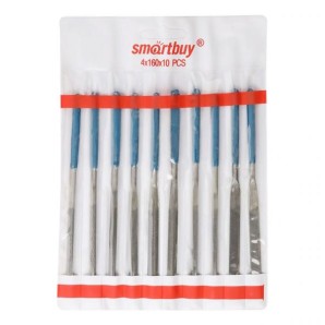 Набор надфилей d4*160 мм 10 шт ПВХ руч Smartbuy tools фото из интернет-магазина Строймикс