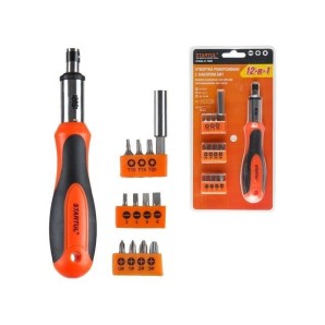 Отвертка STARTUL PROFI реверсивная с набором бит 12-в-1 фото из интернет-магазина Строймикс