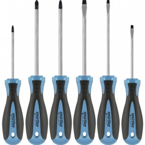 Набор отверток 6 штуки шлицевые и крестовые намагниченный наконечник CR-V Smartbuy Tools/32 фото из интернет-магазина Строймикс