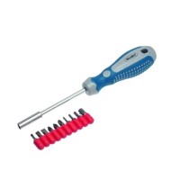 Набор отвертка-держатель бит с битами 11 предметов 1/4*100мм Remocolor 33-0-731 фото в Строймикс