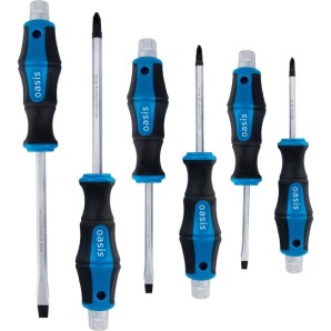 Набор отверток ударных Oasis SL 5,6,8 РН 1,2,3 фото из интернет-магазина Строймикс