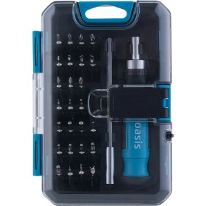 Отвертка реверсивная с набором бит 28 предм Oasis фото из интернет-магазина Строймикс