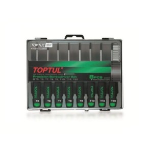 Набор отверток д/точн работ TORX 8шт T5-T20 TOPTUL фото из интернет-магазина Строймикс