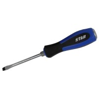 Отвертка ударная, силовая под ключ, шлицевая 5*100 мм 529008 фото в Строймикс