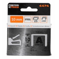 Скобы box 10 мм 1000 шт Faster Tools фото в Строймикс