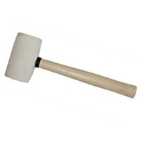 Киянка резиновая STARTUL MASTER 0,9кг с дер.ручкой белая фото в Строймикс