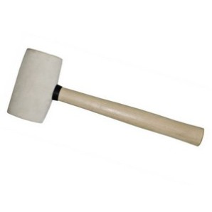 Киянка резиновая STARTUL MASTER белая с дер. ручкой 0,45 кг. фото из интернет-магазина Строймикс