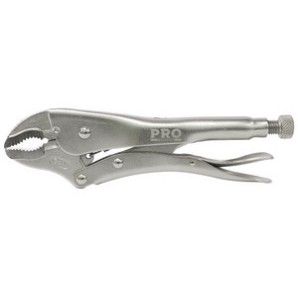 Зажим с фиксатором PRO STARTUL 180 мм изогнутые губки фото из интернет-магазина Строймикс
