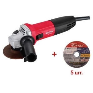 Одноручная углошлифмашина WORTEX AG 1207-6 в кор., арт.0333364 фото из интернет-магазина Строймикс