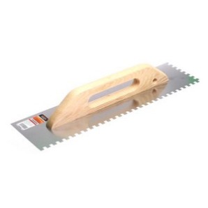 Гладилка нерж.швейц.с нерж.ручкой STARTUL MASTER 126*480мм зуб. 10*10мм фото из интернет-магазина Строймикс