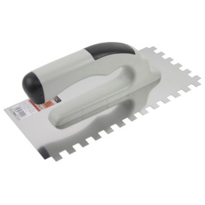 Гладилка нерж. STARTUL PROFI 130*270мм, зуб 10*10 мм фото из интернет-магазина Строймикс