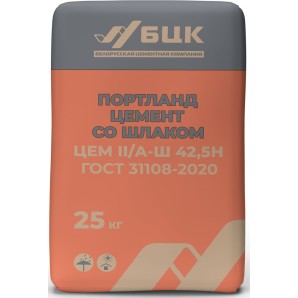Портландцемент ЦЕМ II / А-Ш 42.5H, бумажный мешок 25 кг. фото из интернет-магазина Строймикс