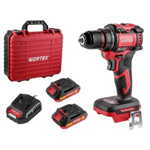 Аккум дрель-шуруповерт WORTEX BD 2025 DLi в чем ALL1 XLT БЕСЩЕТ 18 В 50 Н*м 2х2 А*ч БЗП 10 мм (шурупы до 9 мм, защита от перегрузки и перегрева) (1329837) фото из интернет-магазина Строймикс