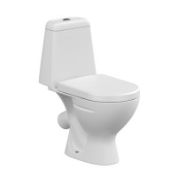 Унитаз-компакт Модель 02 косой выпуск 1-уровневая арматура сиденье РР 64882 фото в Строймикс