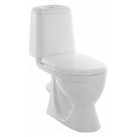 Унитаз-компакт Идеал белый 1 с армат 2-режим OLI сид дюропласт крепл микролифт WC.CC/Ideal/2-DM/WHT G/S1 фото в Строймикс