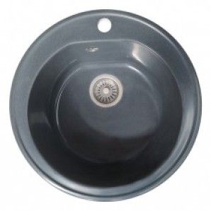 Мойка кухонная из искусств. камня GOLD, серый 495 мм фото из интернет-магазина Строймикс