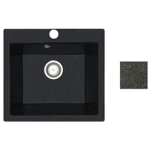 Мойка кухонная из искусственного камня Solo черный 500х460 мм AV Engineering арт.AV500460SBKA фото из интернет-магазина Строймикс